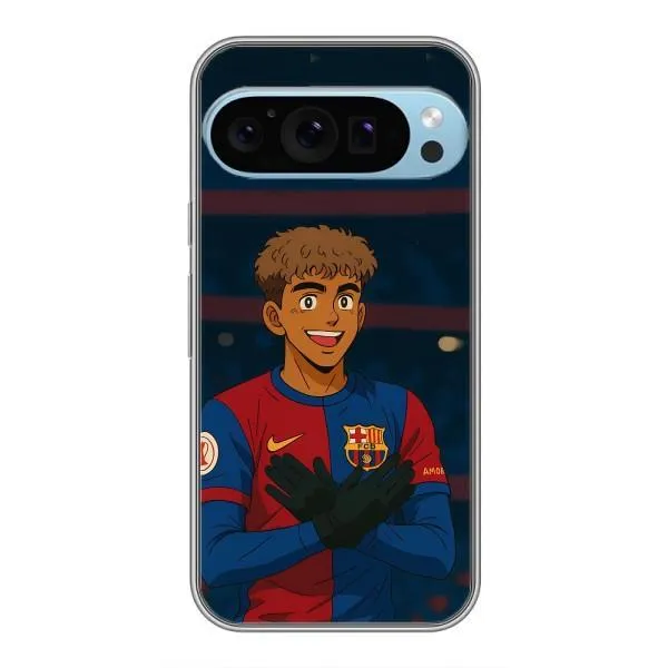 Чехол с принтом «Футболист Ямаль» для Google Pixel 9 Pro
