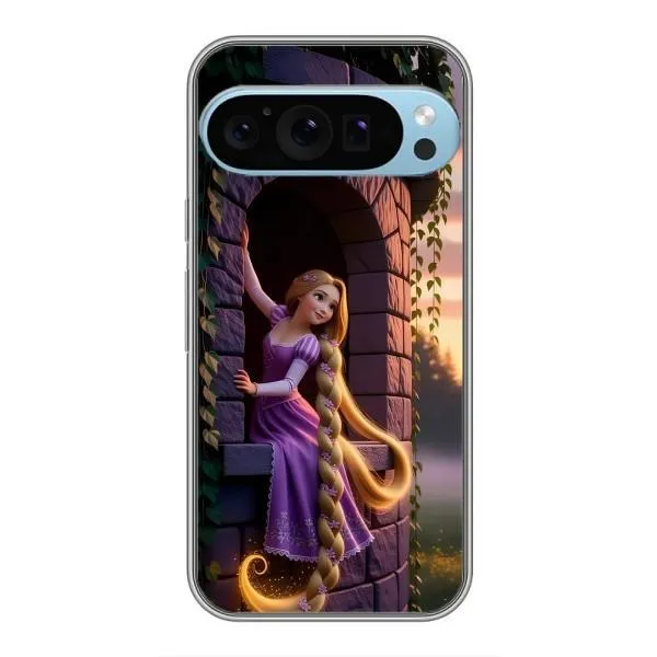 Чохол з принтом «Рапунцель на вежі» для Google Pixel 9 Pro