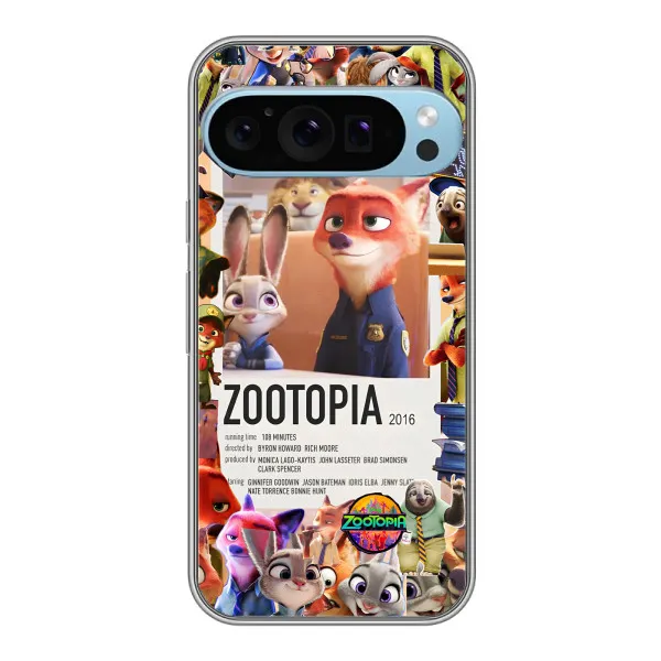 Чохол з принтом «Постер Зоотрополіс» для Google Pixel 9 Pro