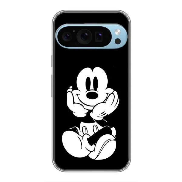 Чехол с принтом «Микки на черном» для Google Pixel 9 Pro Чехол с принтом «Микки на черном» для Google Pixel 9 Pro