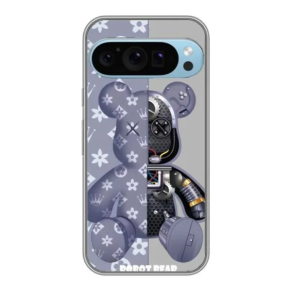 Чохол з принтом «Робот Медведик» для Google Pixel 9 Pro