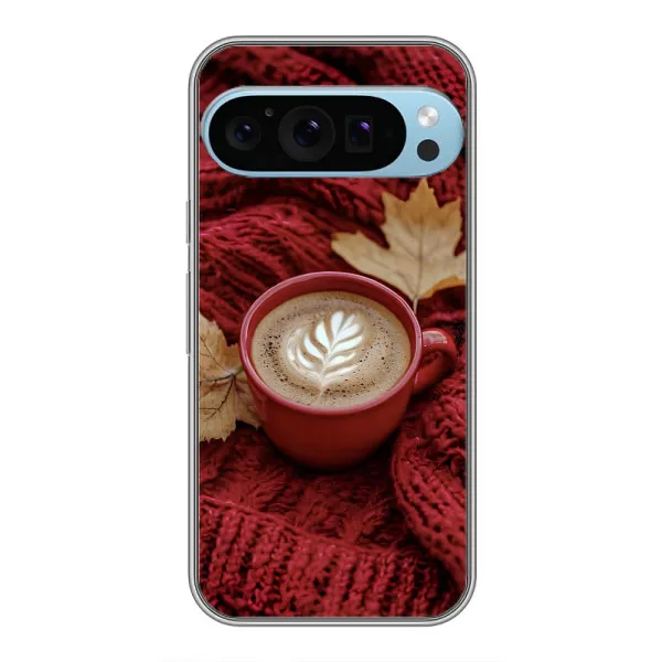 Чохол з принтом «Кава на ковдрі» для Google Pixel 9 Pro