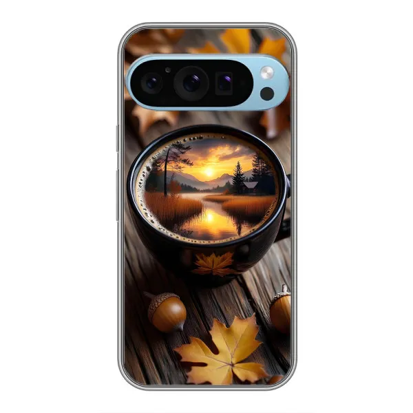 Чохол з принтом «Темна кава» для Google Pixel 9 Pro