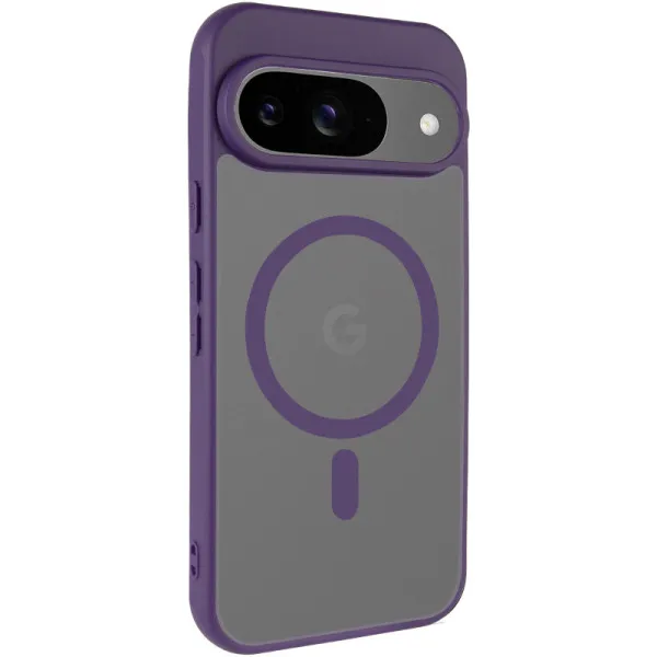 Чехол TPU Bloom with Magnetic Fit для Google Pixel 9 / 9 Pro — Фиолетовый — фото 1