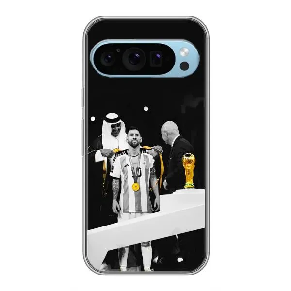 Чехол с принтом «Месси в накидке» для Google Pixel 9