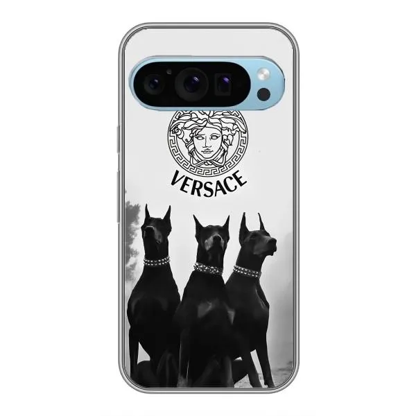 Чехол с принтом «Доберман Версаче» для Google Pixel 9