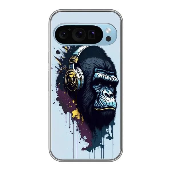 Чохол з принтом «Горила в навушниках» для Google Pixel 9