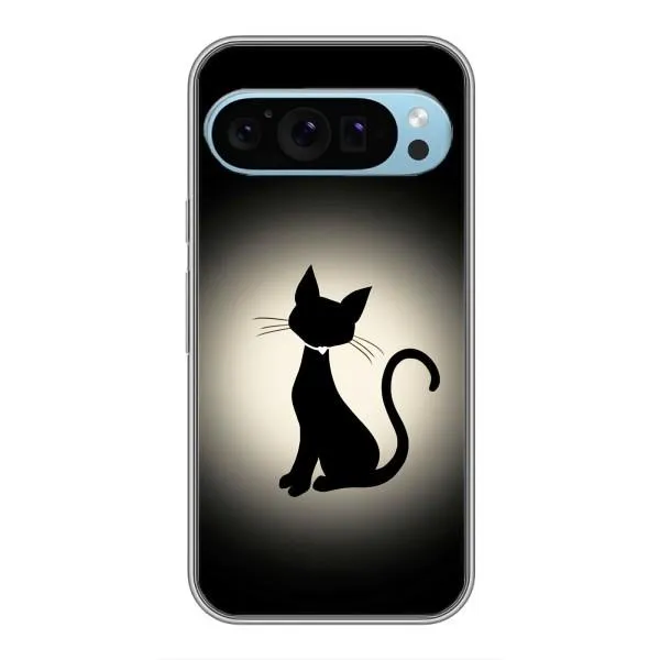 Чохол з принтом «Силует котика» для Google Pixel 9
