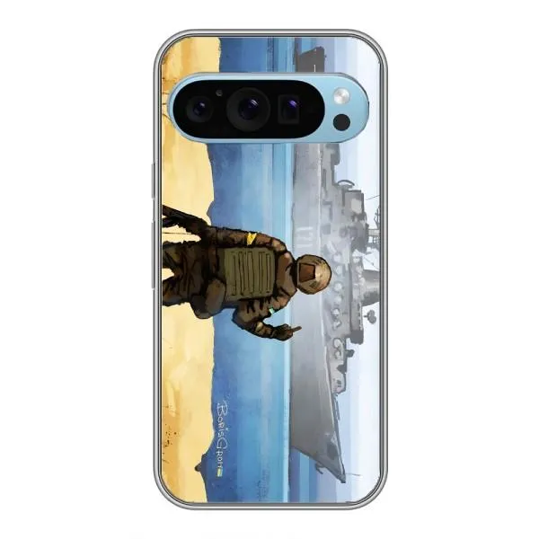 Чехол с принтом «Русский корабль» для Google Pixel 9 Чехол с принтом «Русский корабль» для Google Pixel 9