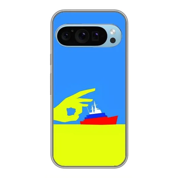 Чехол с принтом «Щелбан кораблю» для Google Pixel 9 Чехол с принтом «Щелбан кораблю» для Google Pixel 9