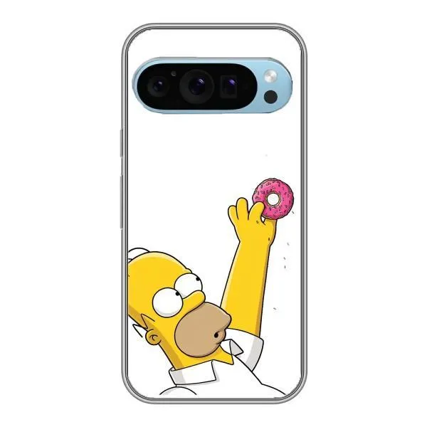 Чохол з принтом «Гомер з пончиком» для Google Pixel 9 Чохол з принтом «Гомер з пончиком» для Google Pixel 9