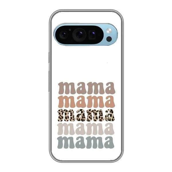 Чохол з принтом «Текстовий колаж мама» для Google Pixel 9