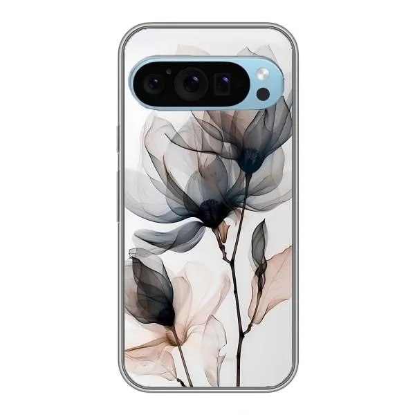 Чехол с принтом «Цветы на белом» для Google Pixel 9 Чехол с принтом «Цветы на белом» для Google Pixel 9