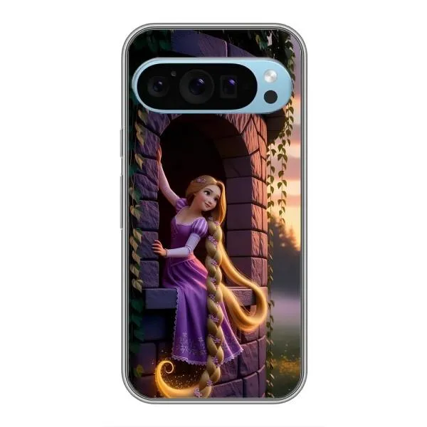 Чохол з принтом «Рапунцель на вежі» для Google Pixel 9