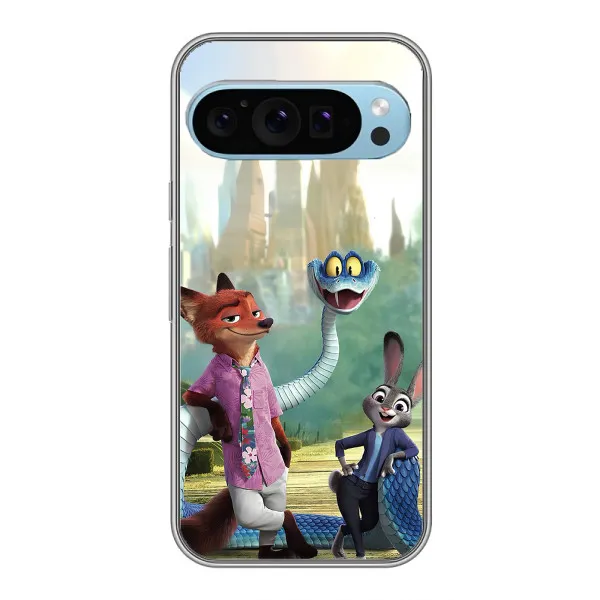 Чохол з принтом «Герої мультфільму Зоотрополіс» для Google Pixel 9