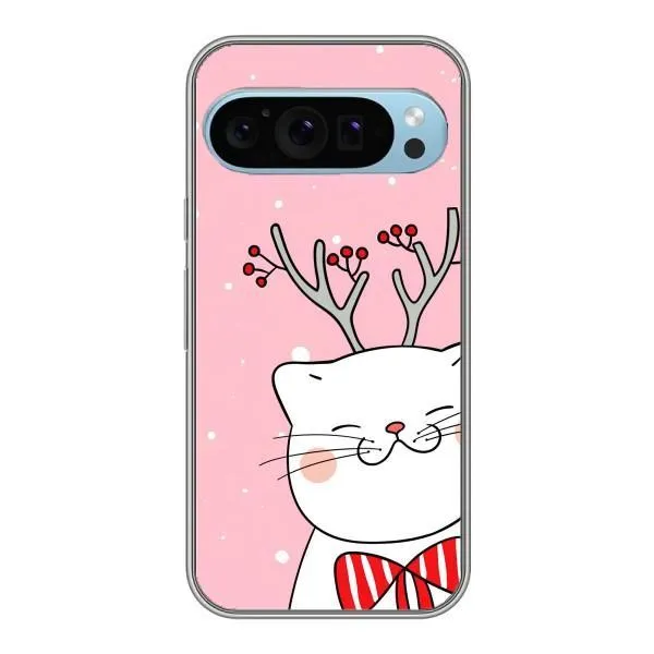 Чохол з принтом «Зимовий кіт» для Google Pixel 9