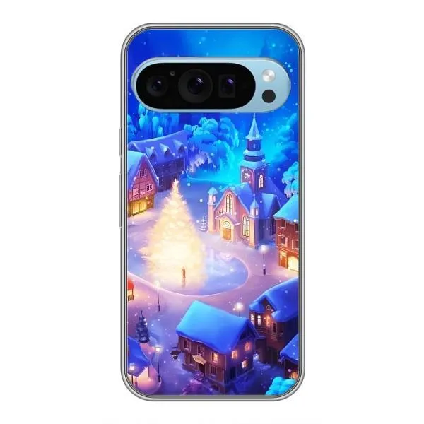 Чохол з принтом «Різдвяне місто» для Google Pixel 9