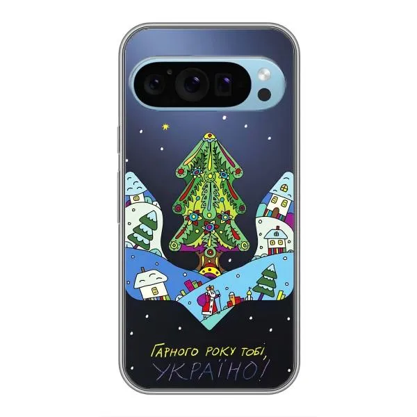 Чохол з принтом «Різдвяний герб» для Google Pixel 9
