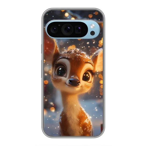 Чехол с принтом «Олененок среди гирлянд» для Google Pixel 9