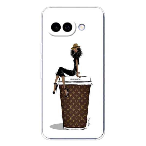 Чехол с принтом «кофе LOUIS VUITTON» для Google Pixel 9A