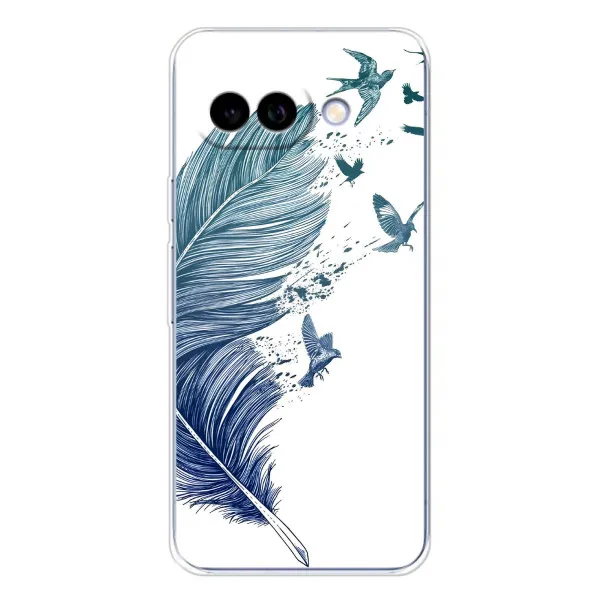 Чехол с принтом «Перышко» для Google Pixel 9A Чехол с принтом «Перышко» для Google Pixel 9A