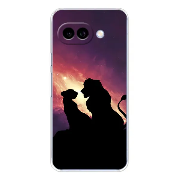 Чохол з принтом «Силует Сімба і Налу» для Google Pixel 9A
