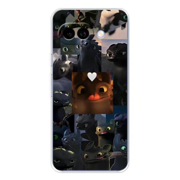 Чохол з принтом «Дракон колаж» для Google Pixel 9A Чохол з принтом «Дракон колаж» для Google Pixel 9A