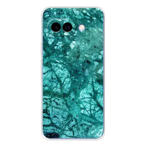 Чехол с принтом «Зеленый мрамор» для Google Pixel 9A