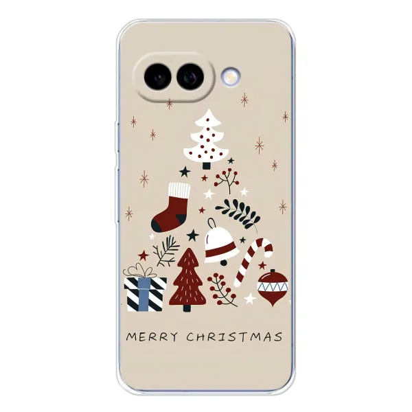 Чехол с принтом «Merry Christmas» для Google Pixel 9A