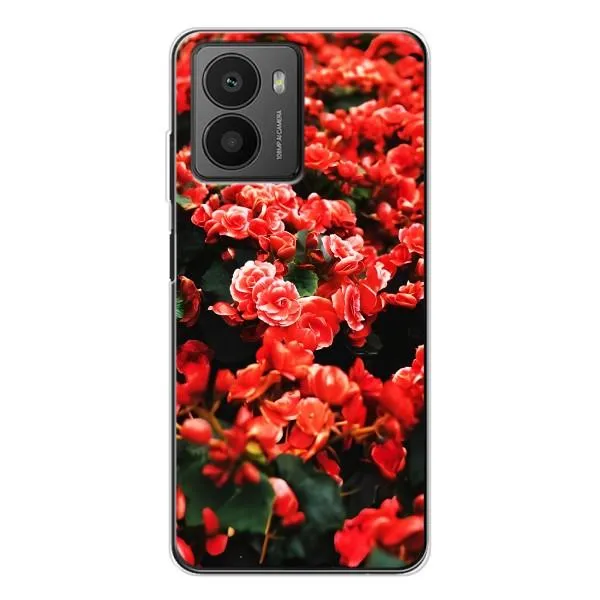 Чехол с принтом «Цветы красные» для HMD Fusion