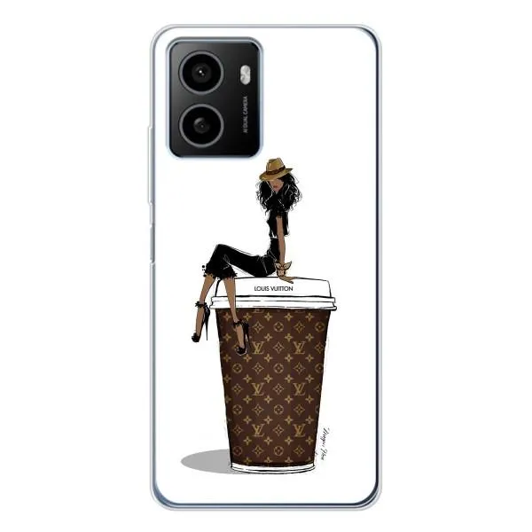 Чехол с принтом «кофе LOUIS VUITTON» для HMD Pulse Plus Чехол с принтом «кофе LOUIS VUITTON» для HMD Pulse Plus
