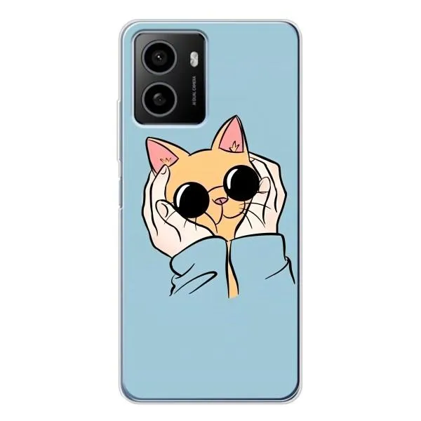 Чохол з принтом «Котик в окулярах» для HMD Pulse Plus Чохол з принтом «Котик в окулярах» для HMD Pulse Plus