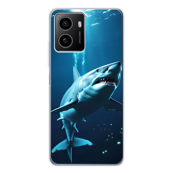 Чехол с принтом «Акула под водой» для HMD Pulse Plus