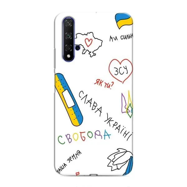 Чехол с принтом «Стикер» для Huawei Honor 20