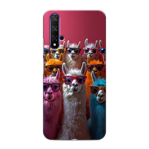 Чехол с принтом «Ламы в очках» для Huawei Honor 20