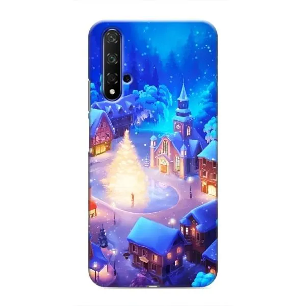 Чехол с принтом «Рождественский город» для Huawei Honor 20
