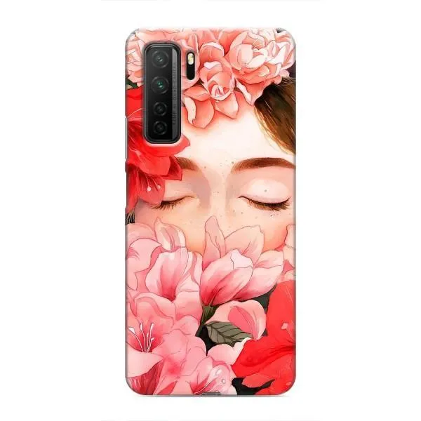 Чехол с принтом «Глаза в цветах» для Honor 30s