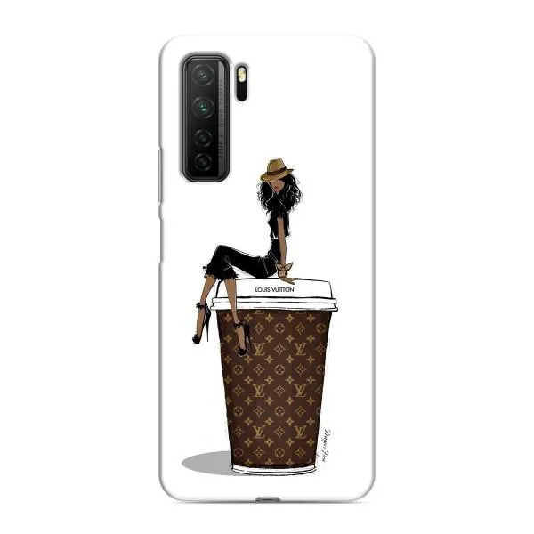 Чехол с принтом «кофе LOUIS VUITTON» для Honor 30s