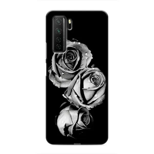 Чохол з принтом «Чорна троянда» для Honor 30s