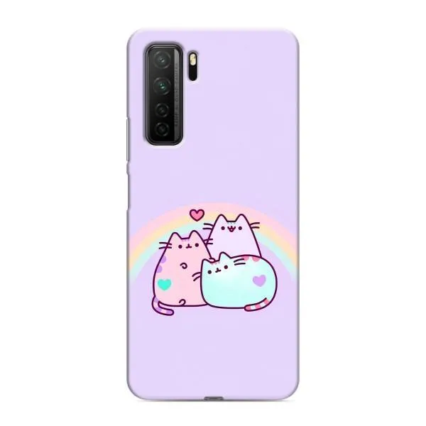 Чехол с принтом «Радужные котики» для Honor 30s