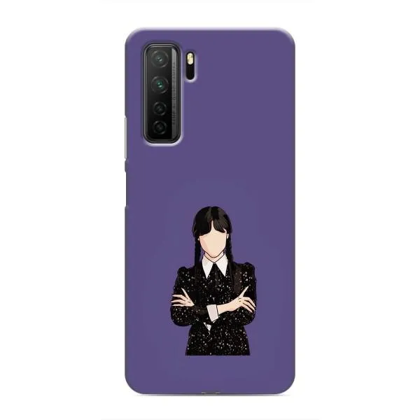 Чехол с принтом «Уэнздей в черном» для Honor 30s