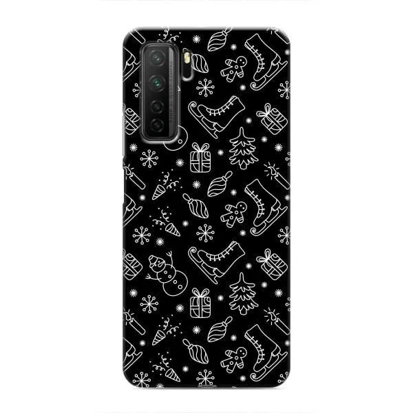Чехол с принтом «Новогодний фон» для Honor 30s