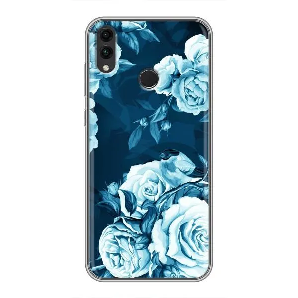 Чехол с принтом «Голубые Бутоны» для Huawei Honor 8C