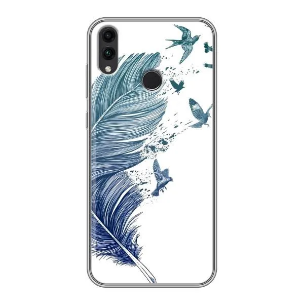 Чохол з принтом «Перо» для Huawei Honor 8C