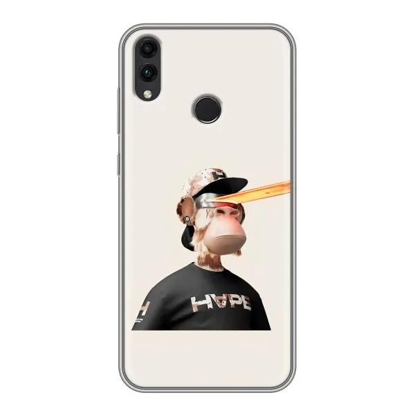 Чехол с принтом «обезьяна NFT в очках» для Huawei Honor 8C