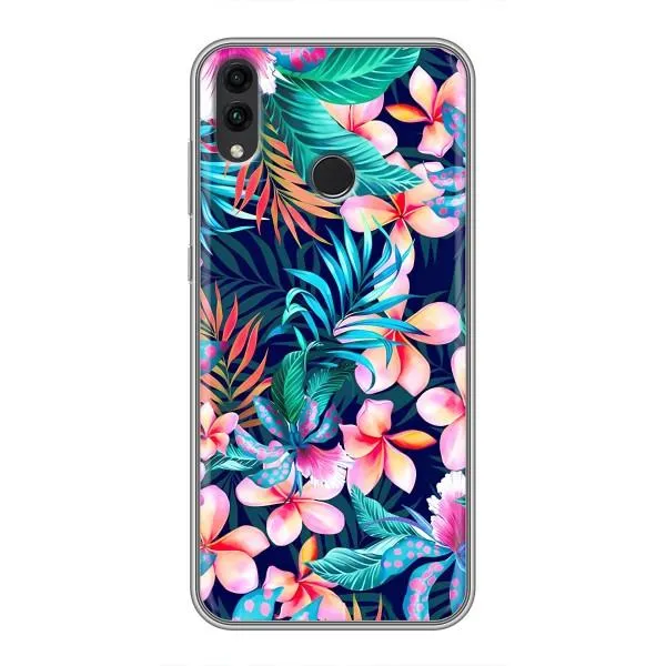 Чехол с принтом «Красочные цветы» для Huawei Honor 8C
