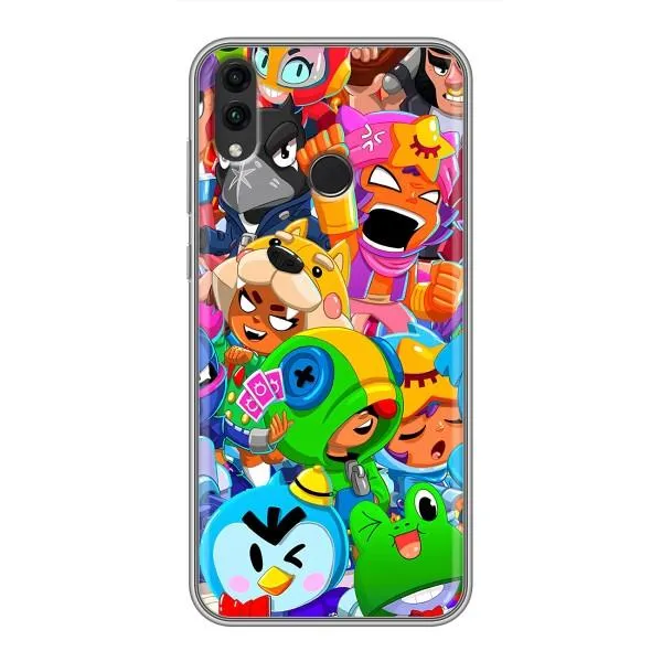 Чехол с принтом «герои Бравл Старс» для Huawei Honor 8C