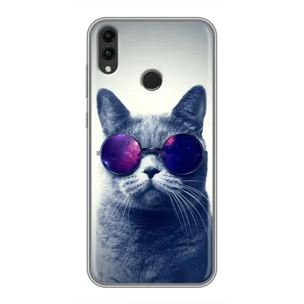 Чехол с принтом «Стильный кот» для Huawei Honor 8C