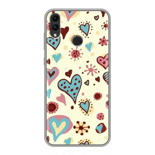 Чохол з принтом «Сердечки» для Huawei Honor 8X Max Чохол з принтом «Сердечки» для Huawei Honor 8X Max