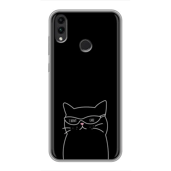Чехол с принтом «Равнодушный кот» для Huawei Honor 8X Max